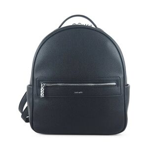 PIXIE MOOD – Hannah recycled vegan leather backpack | Black pebbled *